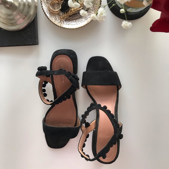 ZARA | black Sandals with straps - Picture 2 of 6